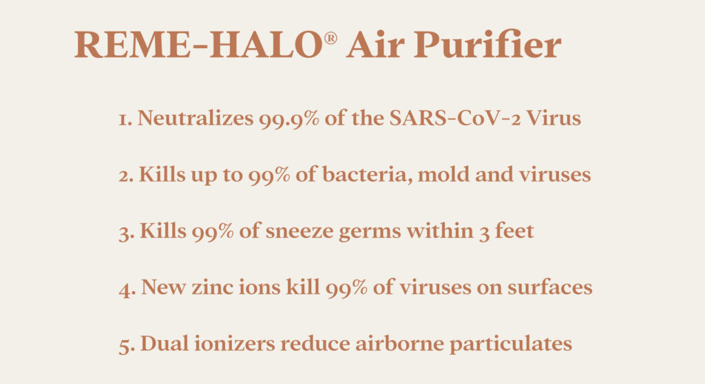 REME-HALO air purifer benefits